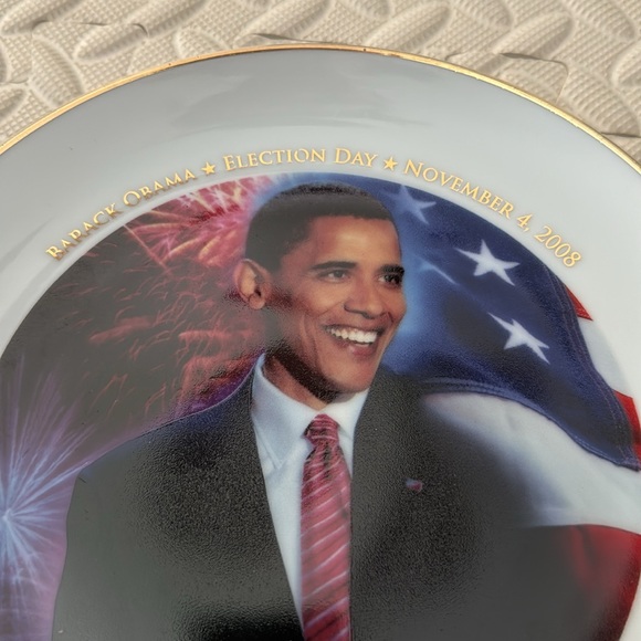 The American Historic Society President-Elect Barack Obama Collector Plate - Picture 3 of 5